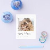 Minimalistische Weihnachtsfotokarte Flyer (Einzeln)