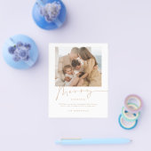 Minimalistische Weihnachtsfotokarte Flyer (Einzeln)