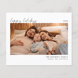 Minimalistische Weihnachtsfotokarte Flyer