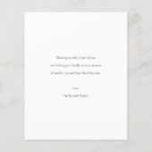 Minimalistische Weihnachtsfotokarte Flyer (Hinten)