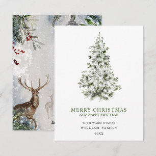 Minimalistische Weihnachtsgrüße Karte