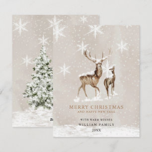 Minimalistische Weihnachtsgrußkarte Feiertagskarte