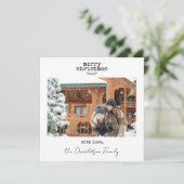 Minimalistische Weihnachtskarte (Stehend Vorderseite)