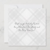 Minimalistische Weihnachtskarte (Rückseite)