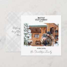 Minimalistische Weihnachtskarte