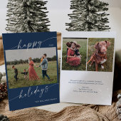 Minimalistische Weihnachtskarte des modernen Fotos Einladung