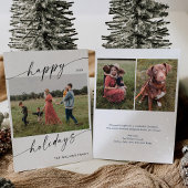 Minimalistische Weihnachtskarte des modernen Fotos Einladung