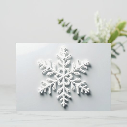 Minimalistische Weihnachtskarte Einladung (Stehend Vorderseite)