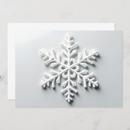 Minimalistische Weihnachtskarte Einladung (Vorne/Hinten)