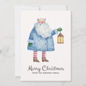 Minimalistische Weihnachtskarte Feiertagskarte (Vorderseite)