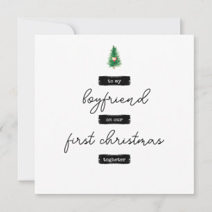 Minimalistische Weihnachtskarte Feiertagskarte