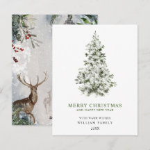 Minimalistische Weihnachtskarte