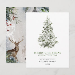 Minimalistische Weihnachtskarte Feiertagskarte