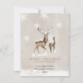 Minimalistische Weihnachtskarte Feiertagskarte (Vorderseite)