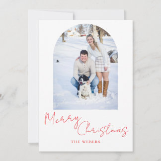 Minimalistische Weihnachtskarte Feiertagskarte