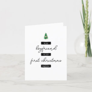 Minimalistische Weihnachtskarte Feiertagskarte