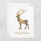 Minimalistische Weihnachtskarte Feiertagspostkarte (Vorne/Hinten)