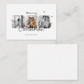 Minimalistische Weihnachtskarte Foto Weihnachten Mitteilungskarte (Vorne/Hinten)