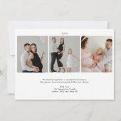 Minimalistische Weihnachtskarte für Weihnachten Fo Einladung (Rückseite)