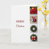 Minimalistische Weihnachtskarte Karte (Gelbe Blume)