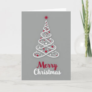 Minimalistische Weihnachtskarte Karte