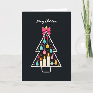 Minimalistische Weihnachtskarte mit Weihnachtsbaum Karte