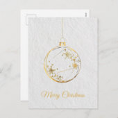 Minimalistische Weihnachtskarten Feiertagspostkarte (Vorne/Hinten)