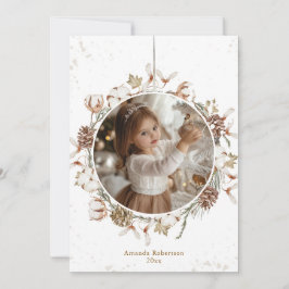 Minimalistische Weihnachtskartentafel Feiertagskarte