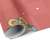 Minimalistische Weihnachtsmuster Geschenkpapier (Rolleneckpunkt)