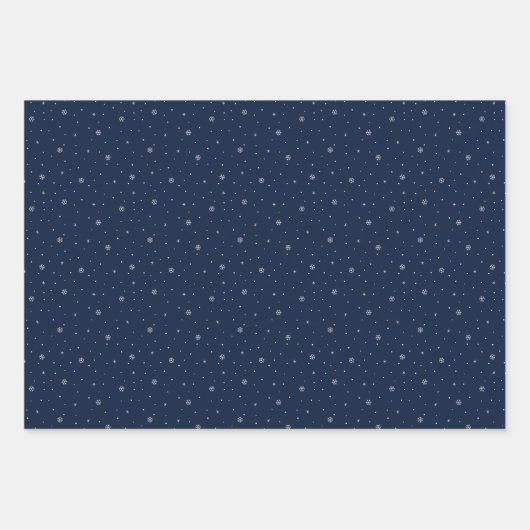 Minimalistische Weihnachtsmuster, rot, grün und bl Geschenkpapier Set (Vorderseite 2)