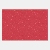 Minimalistische Weihnachtsmuster, Rot, Rosa und Gr Geschenkpapier Set (Vorderseite 2)