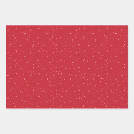 Minimalistische Weihnachtsmuster, Rot, Rosa und Gr Geschenkpapier Set (Vorderseite 2)
