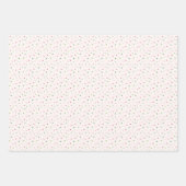 Minimalistische Weihnachtsmuster, Rot, Rosa und Gr Geschenkpapier Set (Vorderseite 2)