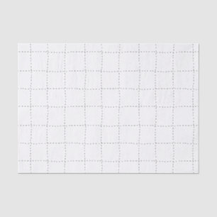 Minimalistische Weihnachtsschwarz & Weiß gepunktet Seidenpapier
