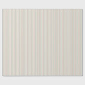 Minimalistische Weihnachtsstreifen Geschenkpapier (Flach)