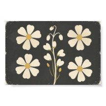 Minimalistische weiße Blumenkunst