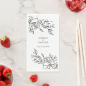 Minimalistische weiße Hochzeit Long 3 Ply Dinner N Serviette (Beispiel)