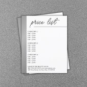 Minimalistische weiße Imitate Silber Line Beauty M Flyer