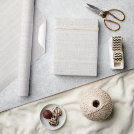 Minimalistische weiße Jute-Textur Geschenkpapier