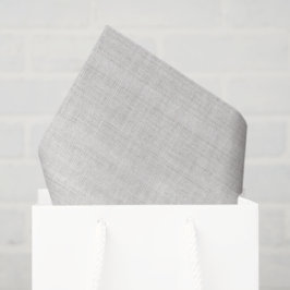 Minimalistische weiße Jute-Textur Seidenpapier