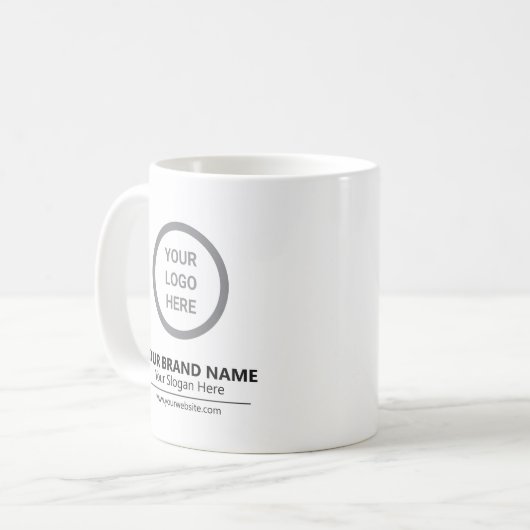 Minimalistische, weiße Keramik für kundenspezifisc Kaffeetasse (Vorderseite Links)