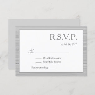 Minimalistische, weiße Streifen moderne schicke uA Einladung