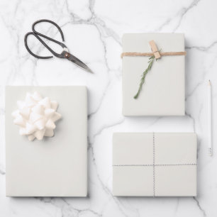 Minimalistische weiße Taube von weißer schlichter Geschenkpapier Set