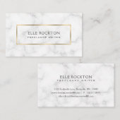 Minimalistische weiße visitenkarte (Vorne/Hinten)