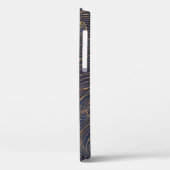 Minimalistische Wellen, Berglinienkunst. Case-Mate iPhone Hülle (Rückseite / Links)