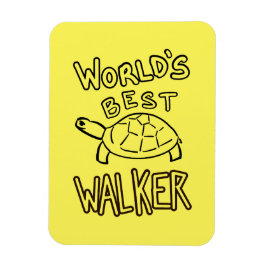 Minimalistische Welt Best Walker Turtle Line Art Magnet
