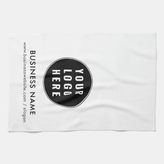 Minimalistische Werbeaktion für das Logo "Unterneh Geschirrtuch (Horizontal)