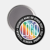 Minimalistische Werbung für Unternehmen Magnet (Vorderseite/Rückseite)