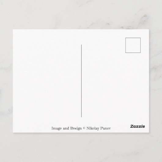 Minimalistische Whimsy-Blume Nr. 087 Postkarte (Rückseite)