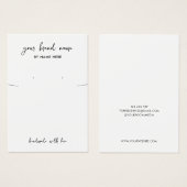 Minimalistische White Juwelier Ohrring Display Car (Vorne & Hinten)